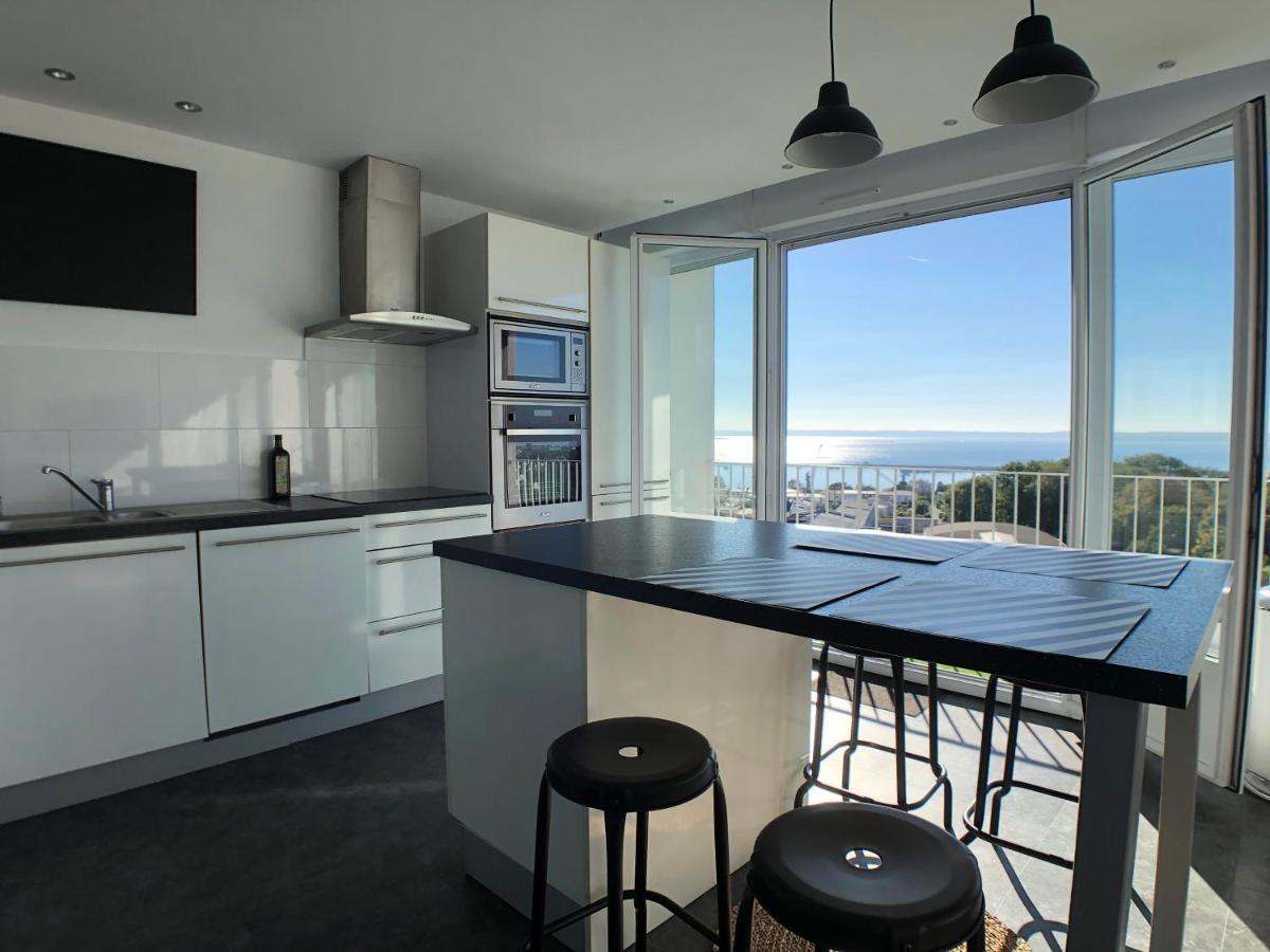 Superbe Appartement Avec Une Vue Mer Panoramique Brest Bagian luar foto