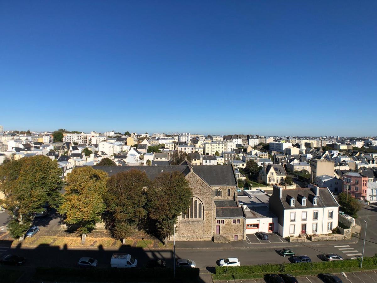 Superbe Appartement Avec Une Vue Mer Panoramique Brest Bagian luar foto